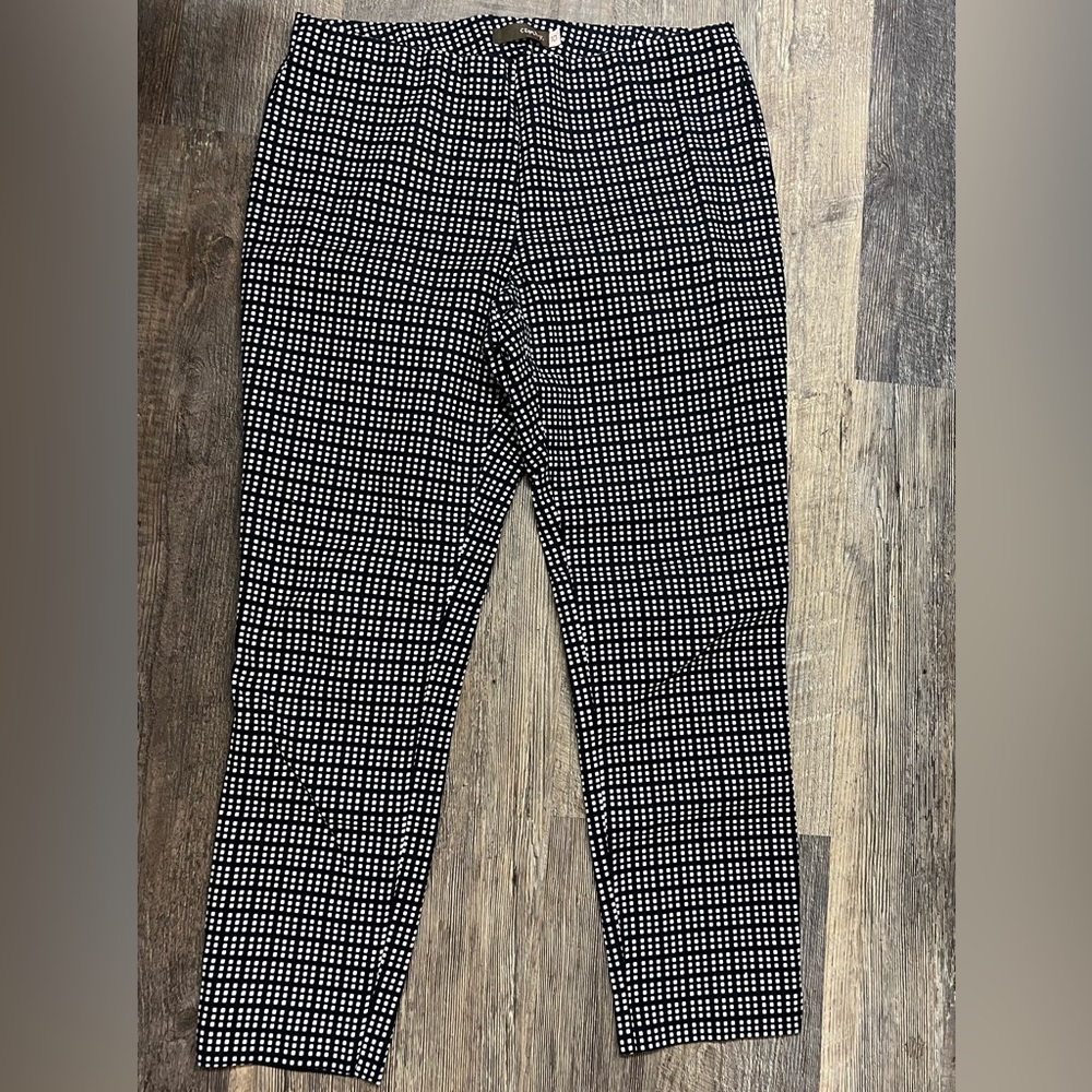 Women’s Crosby Size 10 Gingham Pull on Stretch Pants